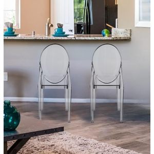 Set di 4 Sedie Moderne Trasparenti Impilabili Design Ghost per Sala da Pranzo, Ristorante ed Eventi - Product Image 5