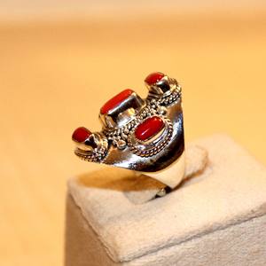 Bague en malachite sertie de pierres précieuses, fabriquée à la main au Népal, vente chaude, cadeau pour femme, personnalisable, fête, argent 925, tendance, troisième - Product Image 5