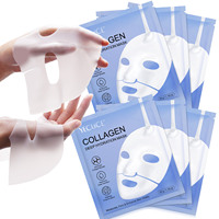 Masque facial coréen au collagène YECUCE, hydratation intense, soin de la peau en marque privée, masque en feuille blanchissant pour le visage pour femmes