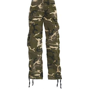 Pantalon cargo taille haute imprimé personnalisé pour femmes Pantalon cargo respirant en Cordura multi-poches pour la rue urbaine grandes tailles - Product Image 1