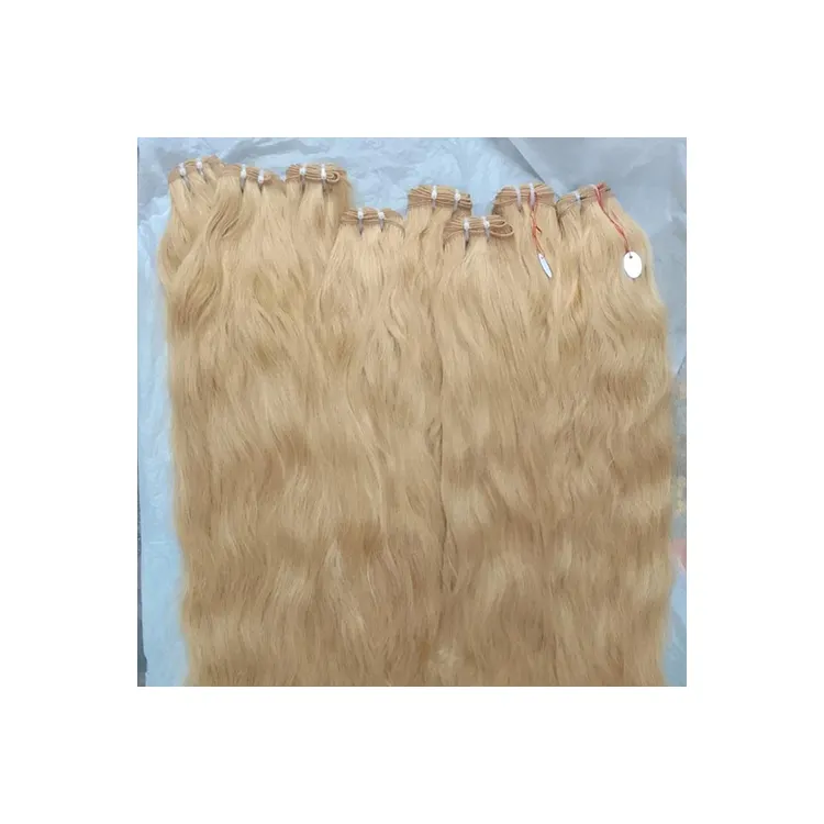 Extensões de cabelo indiano premium baratos, (cor leve) cabelo humano cru virgem remy