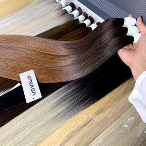 ผมแท้เวียดนาม NASA HAIR VIETNAM Super Double Drawn 100% เวอร์จิ้น เรมี่ เฮร์ แบบตรง สำหรับต่อผมสีน้ำตาลดำ คุณภาพสูง - Product Image 1