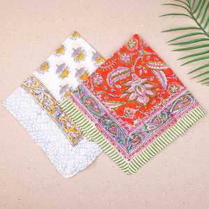 Juego de 2 Pañuelos de Algodón Hechos a Mano, Estilo Boho, para el Cabello, Bufanda de Playa para el Verano - Product Image 4