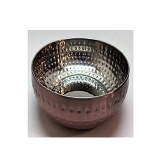 Cuenco de fruta de cobre martillado personalizado hecho a mano clásico elegante última llegada indio al por mayor vajilla para el hogar cuenco de fruta de Metal - Product Image 1