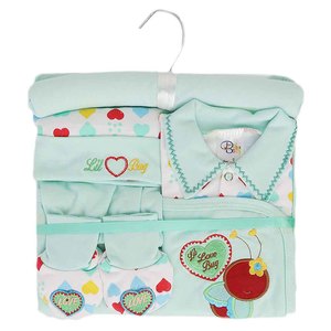 Ensemble de cadeaux pour nouveau-né (6 pièces) - Vert - Product Image 1