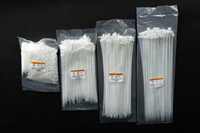 Noir blanc 3.6*250mm Nylon 66 attaches de câble autobloquantes en plastique PA66 attaches zippées Vietnam fabricant accessoires de câblage