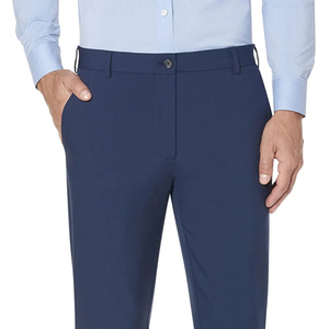 Pantalones de Vestir Casuales de Verano para Hombre de Primera Calidad, Antiarrugas, Hechos a Medida, Transpirables, de Cintura Media con Cierre de Cordón - Product Image 5