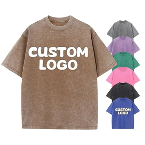 เสื้อยืดผู้ชายสีดำสไตล์ฮิปฮอปวินเทจผ้า100% ฟอกสีดำไซส์ใหญ่พิเศษผ้าคอตตอน250กรัม - Product Image 4