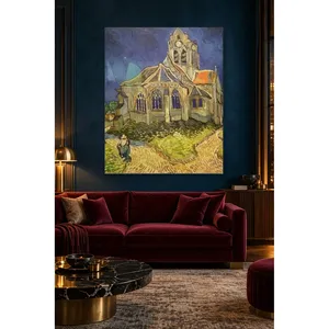 Impresión en lienzo de Fida Van Gogh: La iglesia de Auvers - Product Image 5