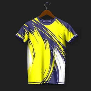 Sudadera a rayas de manga corta para hombre, camiseta de fútbol de Bádminton de verano, camisetas para hombre - Product Image 5