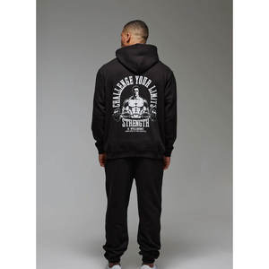 Sweat à capuche personnalisé de haute qualité, de couleur unie, lourd et surdimensionné, grande taille, sweat à capuche de base pour hommes avec logo personnalisé créatif - Product Image 6