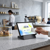 Tableta Android Softpos NFC de 10.1 Pulgadas con Base de Carga, Tableta de Pago con Función Tap to Pay, Tableta POS Android Empresarial