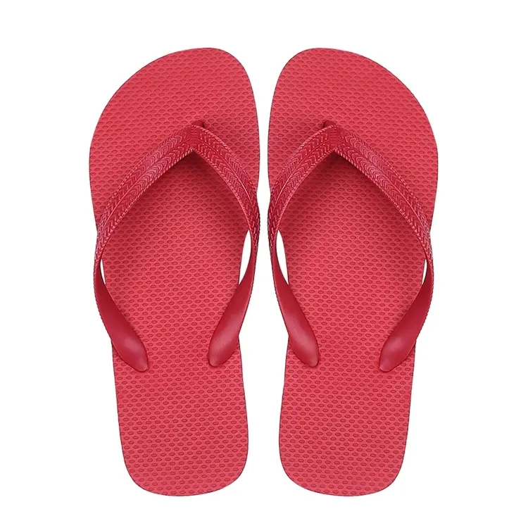 2022 Latest Design Men's Beach Slippers Custom Printed Logo Rubber Flip Flops Wholesale