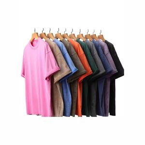 Acid Wash Oversized T Shirt 100% Cotton Vintage Washed Tee Blank Streetwear O Neck Short Sleeve for Men Acid Washed Shirts - Product Image 3