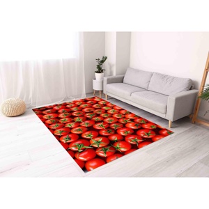 Alfombra con Estampado de Tomates, Alfombra Roja, Alfombra de Chef, Alfombra Moderna, Alfombra Suave No Tejida - Product Image 3