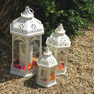 Wedding Table Decoration White Mini Candle Lantern Best Selling Home Decor White Candle Lantern for Wedding Hallway - Product Image 6