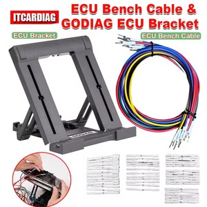 Câble de banc ECU avec support GODIAG pour KT200II/KT200/FormulaFlash pour adaptateur de broches JTAG de démarrage en banc ECU Bosch/Delphi/Marelli - Product Image 1