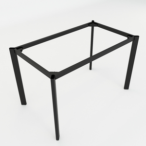 BFCBOV04 - Pieds de bureau en fer au design minimaliste, forme ovale 120x70cm - Product Image 1