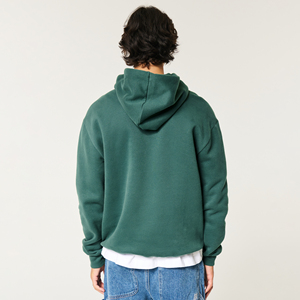 Liso Grueso 500gsm Boxy Sudadera con capucha en blanco para hombre Algodón Slimfit Fleece Sudadera con capucha personalizada Fabricante Heavyweight Cropped Hoodies Hombres - Product Image 4