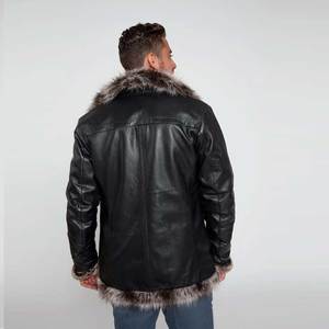 Breathable Lightweight Cow Hide Made <b>Men</b> Faux <b>Leather</b> <b>Jacket</b> Hot Selling Fashion Trendy Look <b>Men</b> Faux <b>Leather</b> <b>Jacket</b> - Product Image 5