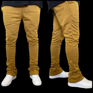 New 2026 Streetwear Flare Stacked Jogger <b>Pant</b> With Pockets Joggers <b>Pants</b> Sweatpants High Quality Stacked Jogging <b>Pants</b> <b>Man</b> - Product Image 1