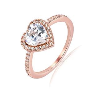 925 argent Sterling blanc Moissanite coeur forme anneau personnalisé commande faisant pour la mode bijoux femmes cadeau il - Product Image 1