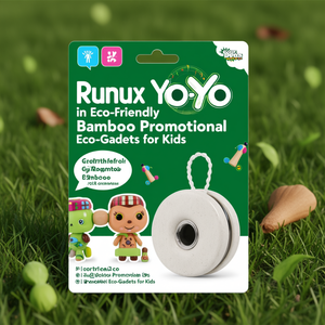 Yo-Yo Runux in Bambù Ecologico, Gadget Promozionale Eco-Friendly per Bambini - Product Image 3