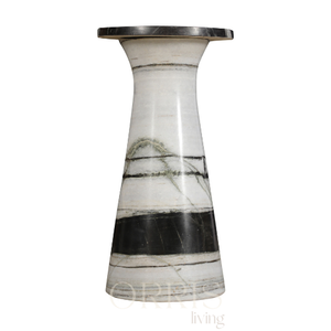 Table d'appoint en marbre naturel, piédestal moderne fait à la main, tabouret d'appoint, mobilier de luxe pour le salon et la décoration de la chambre à coucher - Product Image 2