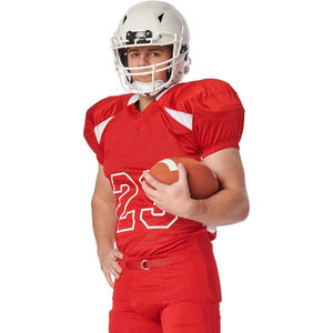 Uniforme de fútbol americano, pantalones de malla transpirable, acolchados, duraderos, ropa deportiva para entrenamiento de equipos - Product Image 1