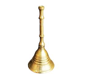 Campana de Mano de Latón Decorativa para el Hogar, Oficina, Escritorio y Exhibición Clásica - Product Image 1