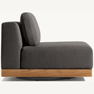 Sillón individual para exteriores, hecho de madera de calidad duradera con un estilo moderno para uso en exteriores. - Product Image 3