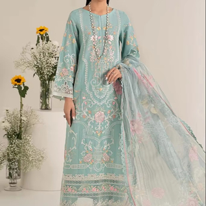 Women 3 Piece Embroidery Long Frock Style Party <b>Dress</b> 2026 New Design Women's Stylish Maxi Frock Party <b>Dress</b> For Sale - Product Image 1