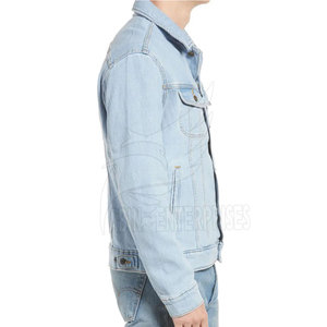 Veste en jean pour homme de grande taille, en coton respirant, de haute qualité, avec logo personnalisé imprimé, mode d'hiver à bas prix - Product Image 4