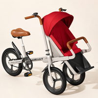 Tricycle pour enfants OEM avec poignée de poussée, vélo pliable pour tout-petits, poussette tricycle pour enfants, vente en gros