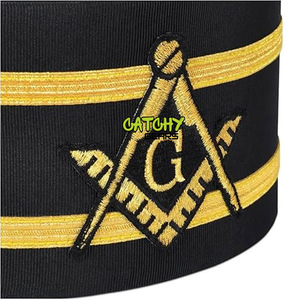 High Quality Customized Masonic 33RD Degree Crown <b>Black</b> <b>Wings</b> up Hand Embroidered Made in Pakistan Premium Masonic Apparel - Product Image 3