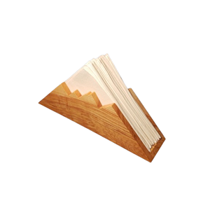 Table de serviette en papier en bois de manguier massif avec base en métal Laiton Dernière arrivée Direct d'usine Maison Cuisine Salle de bain Écologique - Product Image 5