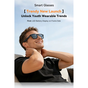 Lunettes intelligentes avec caméra HD 8MP, enregistrement vidéo 1080P, assistant vocal IA, étui de charge magnétique, appels Bluetooth - Product Image 5
