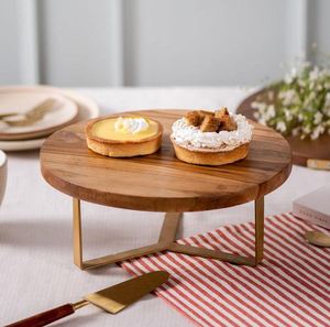 ไม้สักเค้กยืนสำหรับการใช้งานแต่งงานบ้านโรงแรมร้านอาหารพรรคปริมาณจำนวนมากส่งออกที่มีคุณภาพสูงโดยตรงโรงงานขาย2023 - Product Image 4