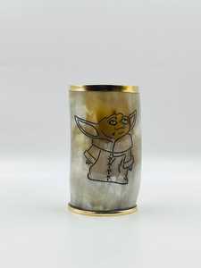 Verres à boire Viking en corne de buffle de vache faits à la main Taille personnalisée écologique Verre en corne courte Couleur naturelle Animal Artisanat naturel - Product Image 3