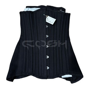 Corsé de Algodón Negro de Talla Grande, con Varillas de Acero Resistentes, Moldeador de Cintura para Uso Diario - Product Image 1