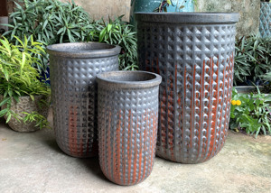 Jarrón de jardinería, maceta de flores artificiales, cerámica, antigüedades de Vietnam, juego de macetas de cerámica esmaltada, guardería para el hogar, estilo atlántico, para exteriores - Product Image 4