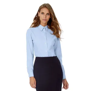 Chemise Oxford personnalisée pour femmes LSL, polo promotionnel, merchandising - Product Image 1