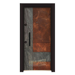 Puerta de Acero Resistente y Duradera, Apertura Manual, Impermeable, Ignífuga, Insonorizada, Diseño Posmoderno, para Uso en Exteriores de Hoteles - Product Image 1