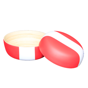 Venta al por mayor últimos cuencos de bambú natural enrollado con asas hecho a mano colores únicos cuencos de bambú natural para servir - Product Image 4