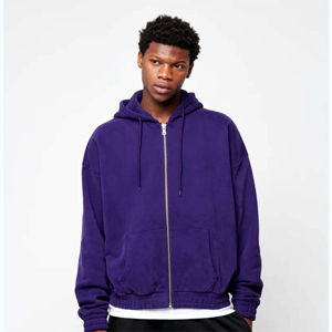 Sweat-shirt à capuche pour hommes, vêtements de ville vintage grande taille, surdimensionné, en molleton de coton, avec logo personnalisé - Product Image 2