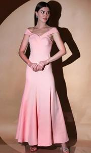 ชุดราตรีนางเงือกเปิดไหล่ลายดอกพีช - Product Image 5