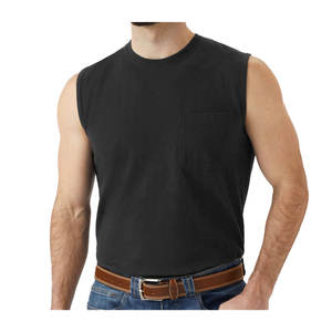 Débardeur à emmanchure personnalisé OEM Vêtements de sport Gilet de fitness Entraînement Musculation Débardeur pour homme - Product Image 5