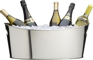 Large metal party tub for outdoor celebrations and backyard gatherings filled with ice and cold <b>drinks</b> - Product Image 4