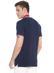 Polo en coton blanc à motif solide pour hommes, très bon marché, vente en gros, dernier modèle avec impression numérique, tissu tricoté - Product Image 5