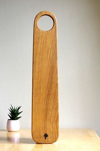 Tabla de servir de madera de mango Premium con asa Bandeja de madera elegante para aperitivos de frutas de queso Venta caliente - Product Image 3